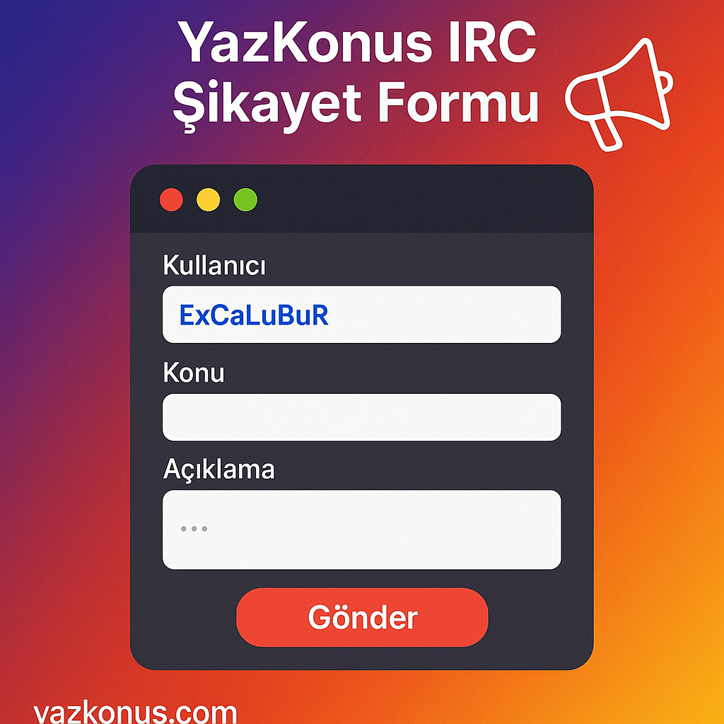 YazKonus IRC Sunucu Kuralları Görseli