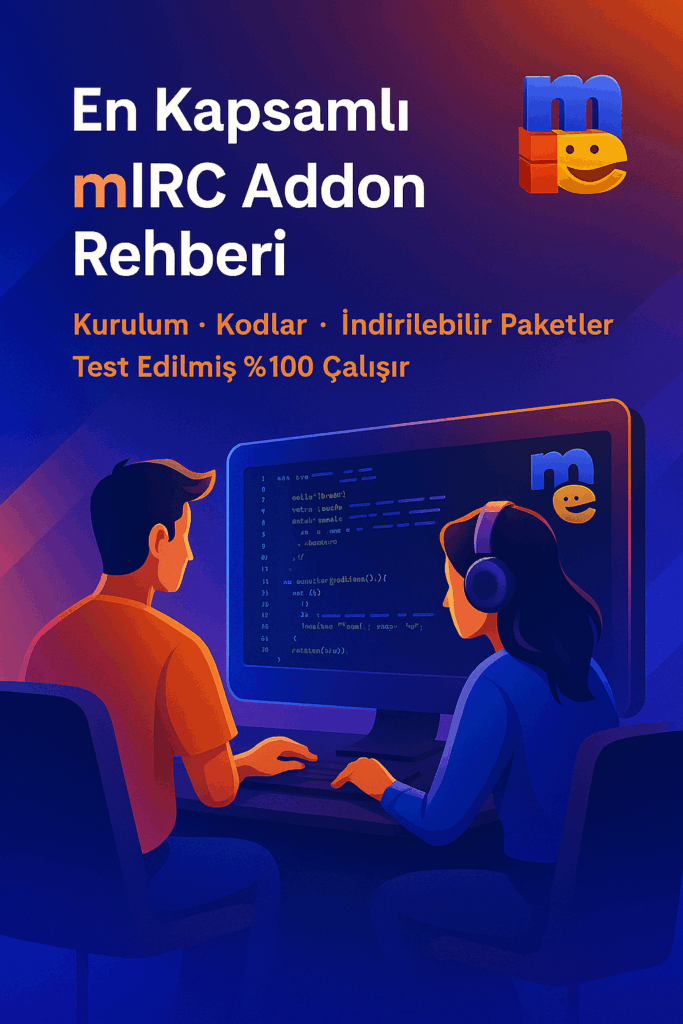 Türkiye’nin En İyi mIRC Script Addonları — YazKonus Sohbet